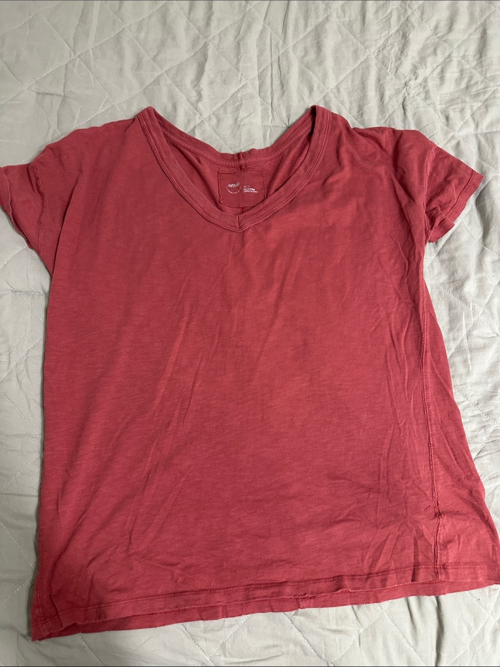 Womens Aerie V-Neck Short Sleeve Tee